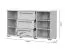Sideboard / Kommode mit Soft-Close-Funktion Neiafu 95, Farbe: Kaschmir, drei Schubladen, zwei Türen, Maße: 85 x 153 x 45 cm, drei Einlegeböden