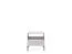 Nachtkommode mit einer Schublade Worthing 58, Farbe: Grau / Schwarz / Gold - Abmessungen: 56 x 54 x 39 cm (H x B x T)