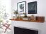 Langes Wandboard aus Sheesham Massivholz, Farbe: Sheesham - Abmessungen: 17 x 160 x 24 cm (H x B x T), mit natürlicher Holzmaserung