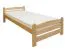 Kinderbett / Jugendbett Buche massiv Vollholz natur 118, inkl. Lattenrost - Abmessung 120 x 200 cm