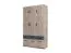 Aufsatz für Drehtürenschrank / Kleiderschrank Tripoli 02, Farbe: Eiche - Abmessungen: 40 x 136 x 54 cm (H x B x T)
