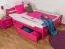 Buche Massivholzbett 140 x 200 cm Rosa