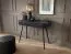 Schminktisch Makreb 21 in Schwarz, 80 x 103 x 49 cm, Beine aus Metall in Schwarz, Soft Close System, Ankleidezimmer, Schlafzimmer, ABS, gefräßte Fronten
