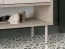 Garderobe Komplett Set | Farbe: Eiche Cremona / Kaschmir | Soft-Close | inkl. Samtpolster | Kommode | Spiegel | Schuhschrank | Garderobe mit sieben Haken