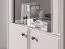 Wohnzimmer Komplett Set | 5-teilig | Farbe: Kaschmir / Eiche Windmill dunkel | Soft-Close-Funktion | 1 Vitrine | 1 Couchtisch | 1 TV-Unterschrank | 1 Sideboard | inkl. LED-Beleuchtung
