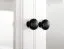 Vitrine Kiefer Vollholz massiv weiß Lagopus 111 - Abmessungen: 200 x 80 x 42 cm (H x B x T)