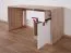 Kinderzimmer - Schreibtisch Fabian 10, Farbe: Eiche Hellbraun / Weiß / Rosa - 78 x 120 x 50 cm (H x B x T)