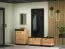 Garderobe Lautela 07, Farbe: Schwarz - Abmessungen: 153 x 80 x 3 cm (H x B x T)