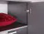 Schmaler Kleiderschrank Hannut 39, Farbe: Anthrazit - Abmessungen: 190 x 100 x 56 cm (H x B x T)