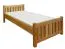 Bettrahmen für Kinder / Kinderbett 100 x 200 cm | Massivholz: Buche | Natur Lackiert Abbildung