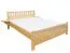Holzbett 180 x 200 cm Kiefer massiv Natur mit Lattenrost Abbildung