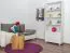 Regal, Küchenregal, Wohnzimmerregal, Bücherregal - 80 cm breit, Kiefer Holz-Massiv, Farbe: Weiß Abbildung