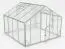 Gewächshaus - Glashaus Grünkohl XL9, gehärtetes Glas 4 mm, Grundfläche: 8,40 m² - Abmessungen: 290 x 290 cm (L x B)