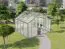 Gewächshaus Endivie XL9, HKP 6 mm, Grundfläche: 8,40 m² - Abmessungen: 290 x 290 cm (L x B)
