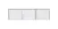 Schrankaufsatz Hannut 02, Farbe: Weiß / Eiche - Abmessungen: 40 x 150 x 56 cm (H x B x T)