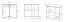 Kommode Sydfalster 09, Farbe: Weiß / Weiß Hochglanz - Abmessungen: 85 x 87 x 41 cm (H x B x T), mit zwei Türen und zwei Fächern