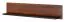 Küchenregal Hängeregal Küchen-Wandregal - 106 cm breit, Farbe: Walnuss / Schwarz Abbildung