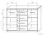 Kommode Pamulang 10, Farbe: Sonoma Eiche - Abmessungen: 91 x 122 x 40 cm (H x B x T)