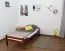 Schlichtes Kinderbett / Jugendbett "Easy Premium Line" K1/1n, Buche Vollholz Kirschfarben - Matratzenmaße 90 x 190 cm, niedriger Einstieg
