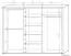 Schiebetürenschrank / Kleiderschrank Aitape 38, Farbe: Sonoma Eiche dunkel - Abmessungen: 188 x 250 x 60 cm (H x B x T)