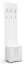 Garderobe Potes 02, Farbe: Weiß - 209 x 50 x 37 cm (H x B x T)