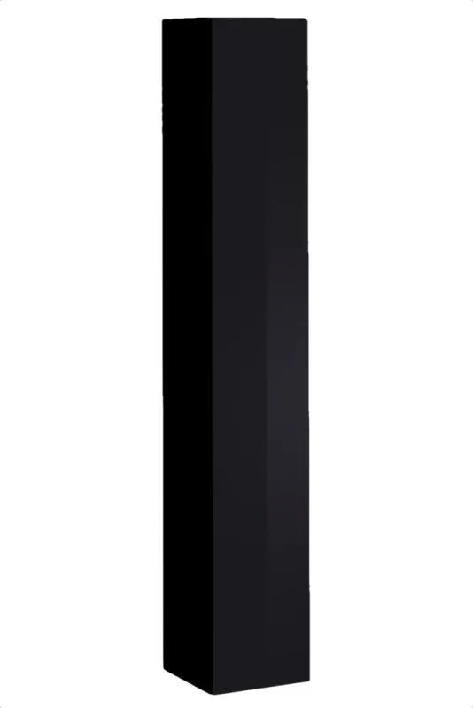 Moderner Hängeschrank Fardalen 02, Farbe: Schwarz - Abmessungen: 180 x 30 x 30 cm (H x B x T), mit Push-to-open Funktion