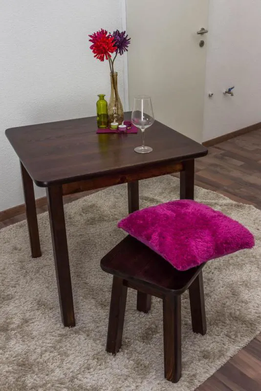 Holztisch 75 x 75 cm Abbildung