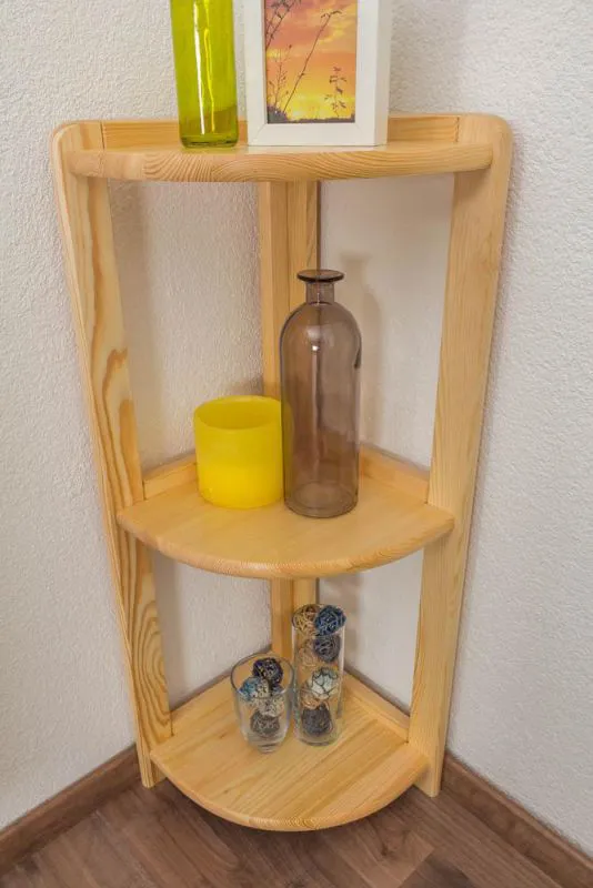 Regal - 30 cm breit, Kiefer Holz-Massiv, Farbe: Natur Abbildung