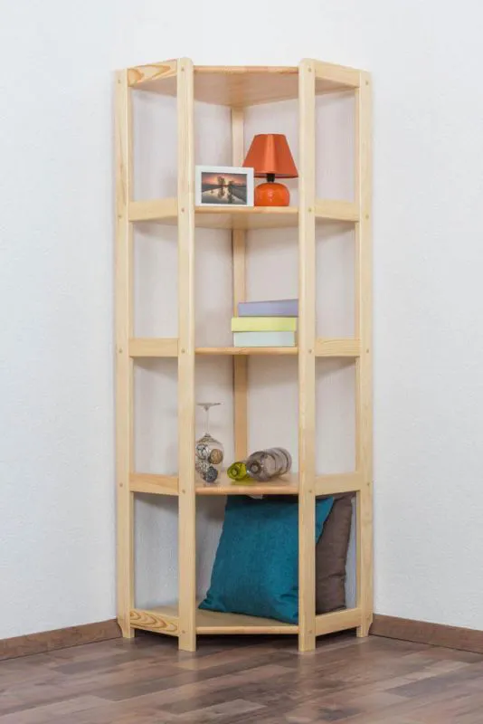 Regal - 74 cm breit, Kiefer Holz-Massiv, Farbe: Natur Abbildung