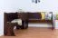 Eckbank Kiefer massiv Vollholz Walnussfarben Junco 243 - Abmessungen: 84 x 140 x 182 cm (H x B x L)