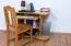 Schreibtisch Kiefer massiv Vollholz Erlefarben Junco 197 - Abmessungen: 75 x 100 x 60 cm (H x B x T)