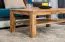 Wohnzimmertisch Eiche Massivholz Farbe: Natur 45x105x65 cm