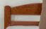 Kinderbett / Jugendbett "Easy Premium Line" K1/2n, Buche Vollholz massiv kirschrot lackiert - Liegefläche: 90 x 190 cm