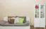 Vitrine Kiefer massiv Vollholz weiß lackiert B010 - Abmessung 190 x 80 x 42 cm (H x B x T)