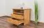 Nachtkästchen Wooden Nature 136 Kernbuche massiv -  50 x 53 x 43 cm (H x B x T)