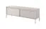 Schlichtes TV-Möbel mit Push-to-open Funktion Balta 04, Farbe: Beige, zwei Kippfächer, Maße: 53 x 153 x 39,5 cm, Beine: Metall, ABS-Kantenschutz