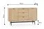 Kommode | Farbe: Eiche Mavelie | 2 Drehtüren | Soft-Close Funktion | 3 Vollauszug Schubladen | 4 Fächer | 150 x 40 x 85 cm | hochwertig Verarbeitet | Sideboard