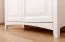 Vitrine Kiefer Vollholz massiv weiß Lagopus 111 - Abmessungen: 200 x 80 x 42 cm (H x B x T)