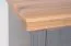 Kommode Lotofaga 11, Farbe: Grau / Walnuss - 102 x 167 x 48 cm (H x B x T)