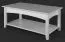 Couchtisch Kiefer Vollholz massiv weiß Lagopus 04 - Abmessungen: 110 x 60 x 45 cm (B x T x H)