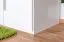 Schlafzimmer - Kleiderschrank Hochglanz, Farbe: Weiß / Weiß - 224 x 227 x 56 cm (H x B x T)