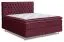 Boxspringbett MINDORO, Box: Bonellfederkern, Matratze: Taschenfederkern, Top Matress: Schaumstoff - Abmessung: 140 x 200 cm - Farbe: Rotbraun