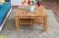 Wohnzimmertisch Eiche Massivholz Farbe: Natur 45x80x80 cm Abbildung