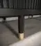 Schiebetürenschrank mit fünf Fächern Jotunheimen 28, Farbe: Schwarz - Abmessungen: 208 x 120,5 x 62 cm (H x B x T)