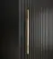 Eleganter Schiebetürenschrank mit genügend Stauraum Jotunheimen 132, Farbe: Schwarz - Abmessungen: 208 x 250,5 x 62 cm (H x B x T)