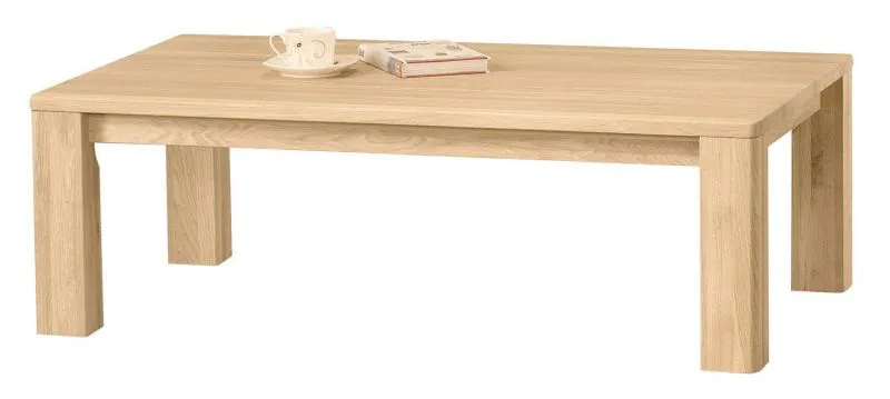 Beistelltisch Couchtisch teilmassiv Farbe: Weiß 39x120x75 cm Abbildung
