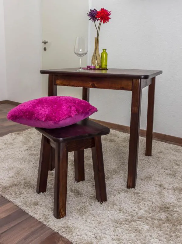 Kiefertisch 75 x 75 cm Abbildung