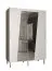 Kleiderschrank mit eleganten Design Jotunheimen 209, Farbe: Weiß - Abmessungen: 208 x 150,5 x 62 cm (H x B x T)