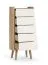 Babyzimmer Kommode | Farbe: Beige / Eiche Cremona | 5 Schubladen | Maße: 50 x 39 x 127,5 cm | ABS-Kanten | Push-to-open Funktion | Kinderzimmer