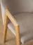Polsterstuhl Doustre 02, Farbe: Beige, aus massiver Wildeiche, Polsterung: Samt, mit Armlehnen, Maße: 78 x 53 x 64 cm, ergonomisch und ästhetisch